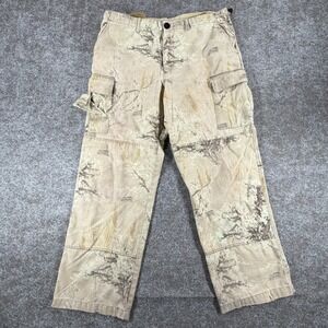 Vintage Montana Camo Inc Prairie Ghost Cargo Pants Mens‎ 38 Beige Camo Hunting